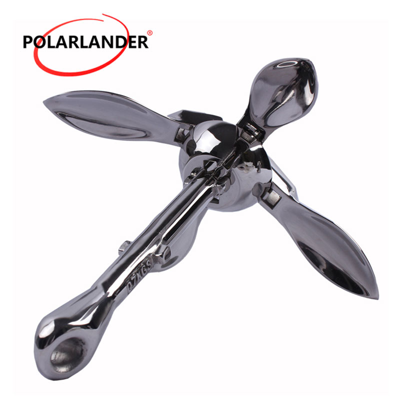 Ancla de grapnel plegable para - Fishing Boat Anchor reseña y precio